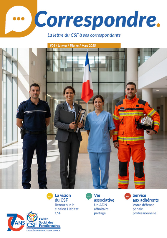 Lettre du président aux correspondants du Crédit Social des Fonctionnaires